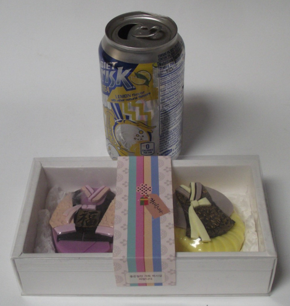 NIB Korea Hanbok Hand Made Shining Day Soap Thank You Gift Set Man Woman B
