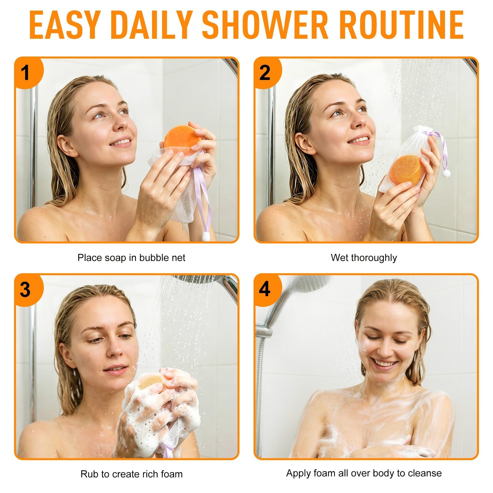 Round Persimmon Soap for Body Odor & Aging Odor, 2 Bars | Persimmon Deodorizi…