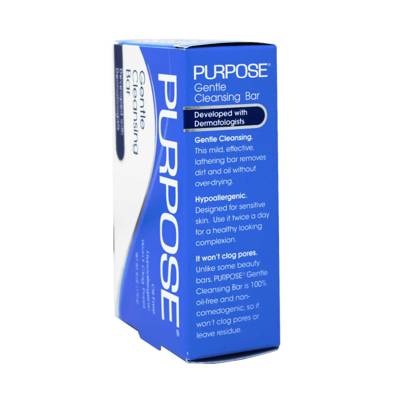 Purpose Gentle Cleansing Face Bar Soap Oil-Free Hypoallergenic 6 Ounce Pack of 2