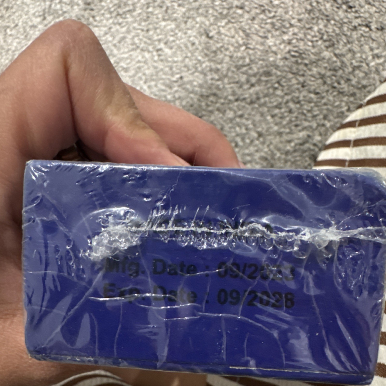 AKHAWAYN CHEMS Blue Rectangular Body Bar Soap 200g Unisex Kids Men Women