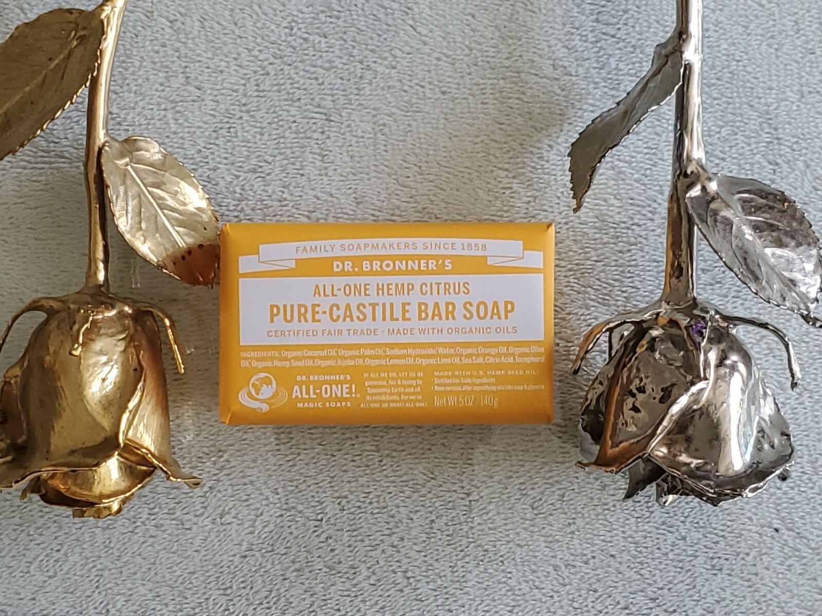 Dr Bronner’s / Bronners Hemp Citrus Scent Pure-Castile Magic Bar Soap Organic