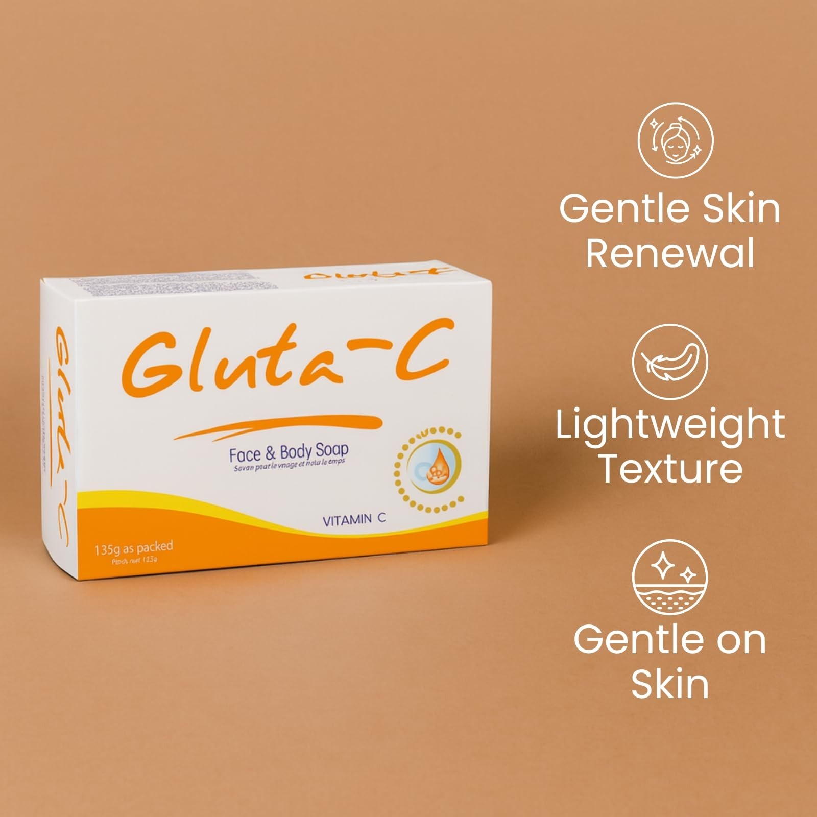 Gluta-C Face and Body Soap Bar 135g
