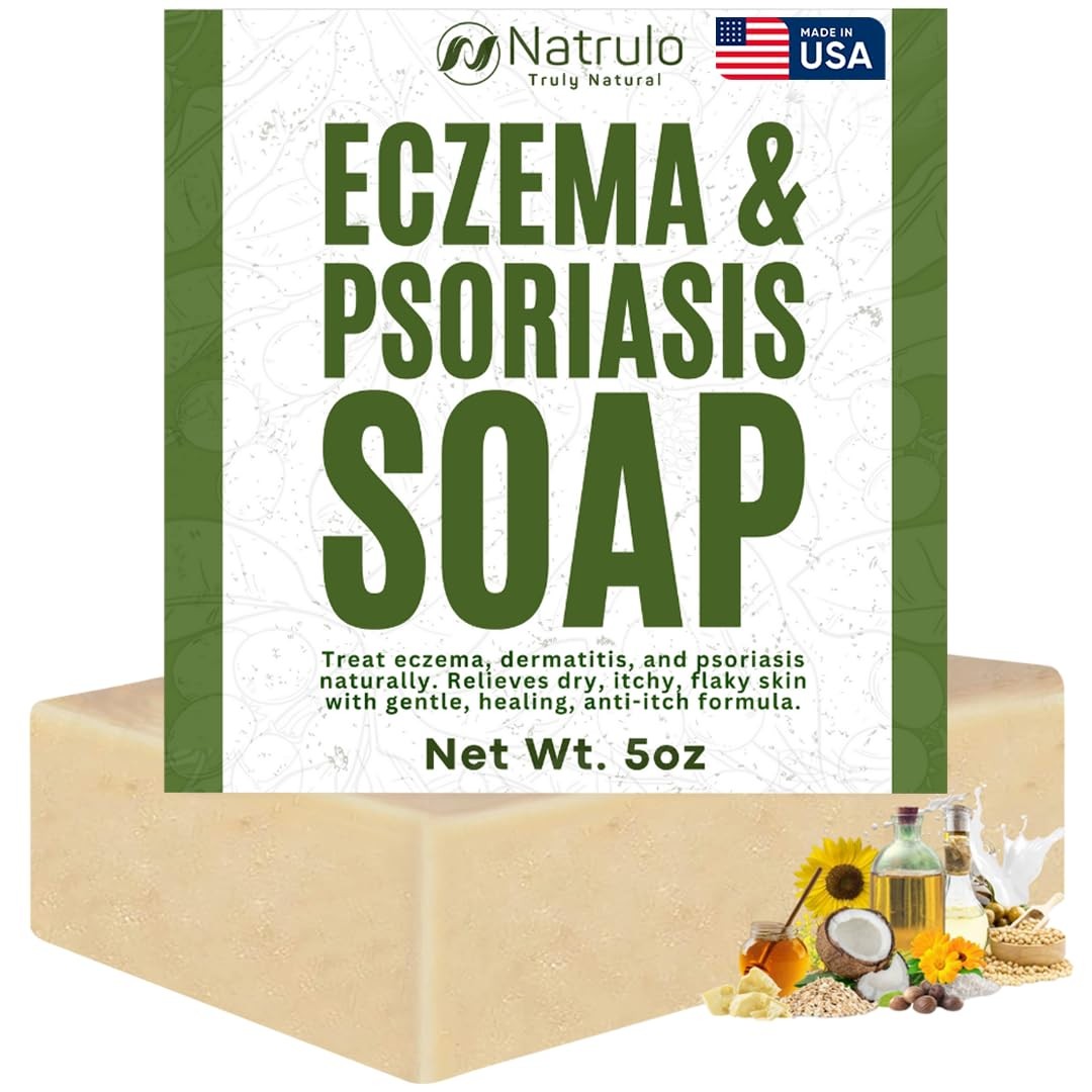 Eczema Soap Bar for Face and Body – All Natural Dermatitis, Psoriasis Treatmen
