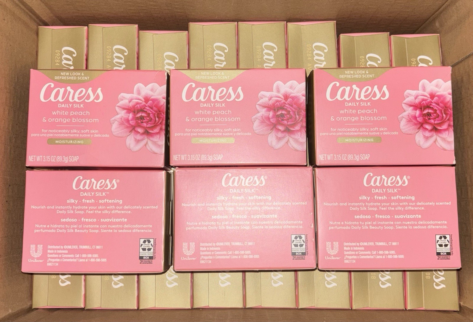 Caress Daily Silk Bar Soap Floral White Peach Orange Blossom 3.15oz