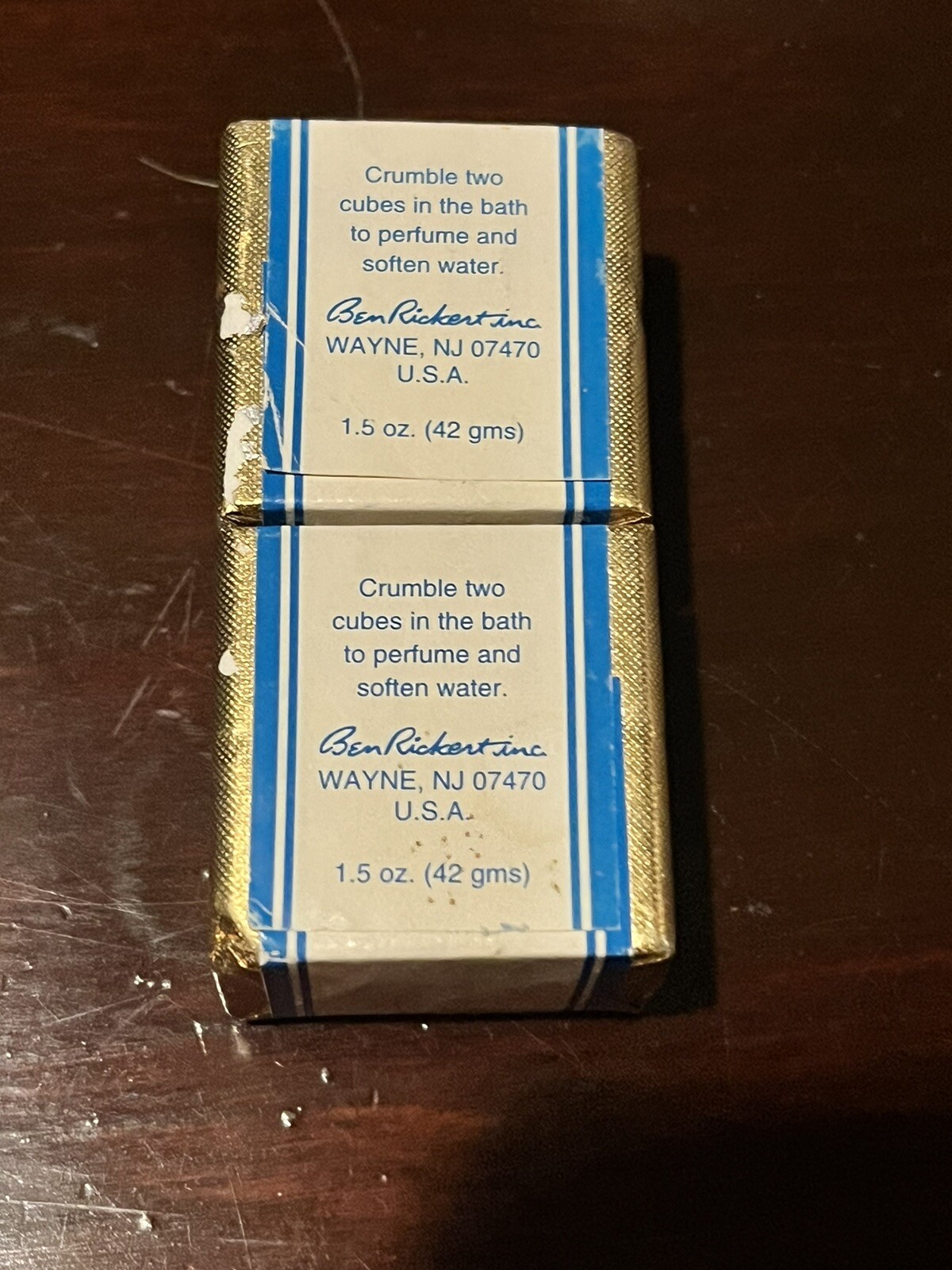 Ben Rickert Benandre Vintage Bath Cubes Original English Formula 1.5oz Each 2