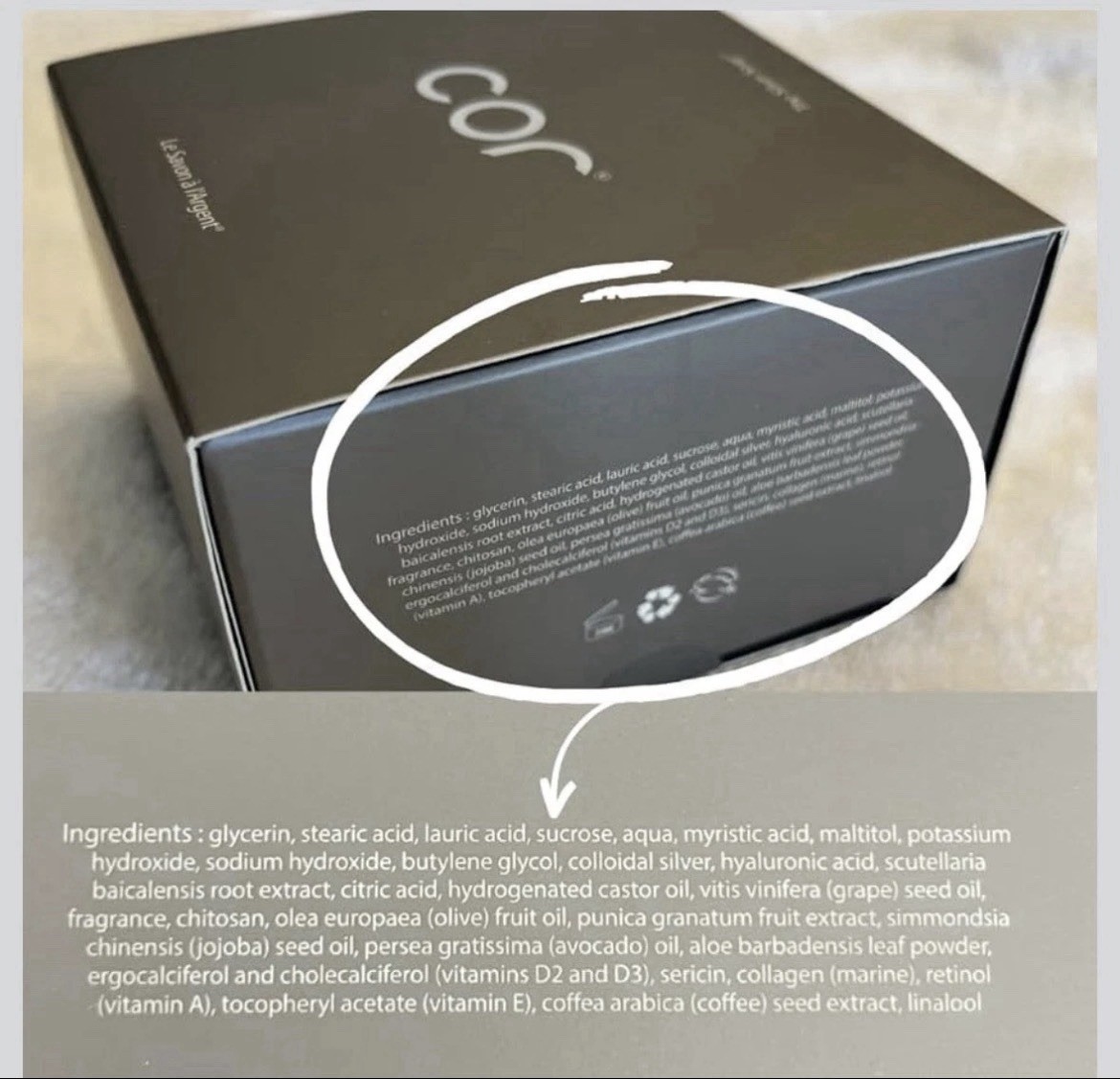 COR Silver Soap Cleansing Bar Acne Colloidal Signature 1.06 Oz NEW