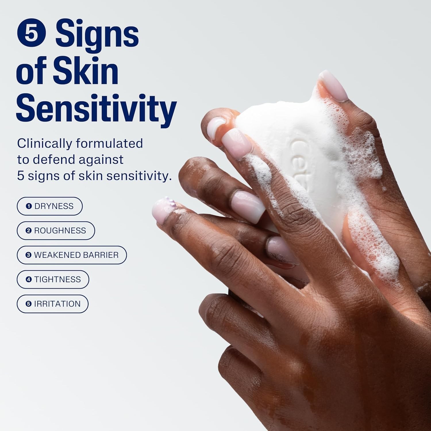CETAPHIL Gentle Cleansing Bar Soap Nourishing Dry Sensitive Skin 4.5oz, 6-Pack