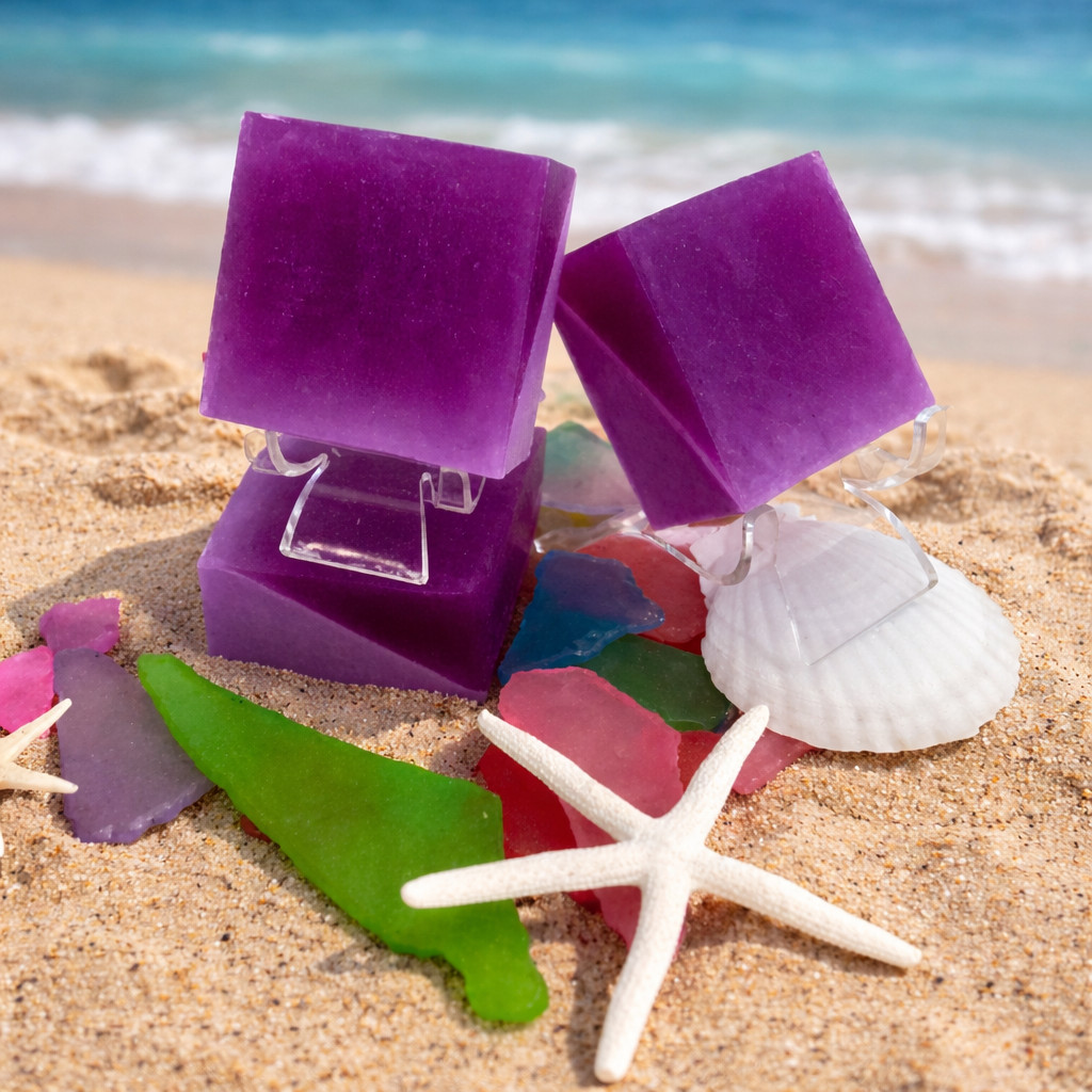 OCEANSIDE SOAP 2 GOAT’S MILK/GLYCERIN BARS- INCREDIBLE SCENTS/LUXURIOUS SOAPS!