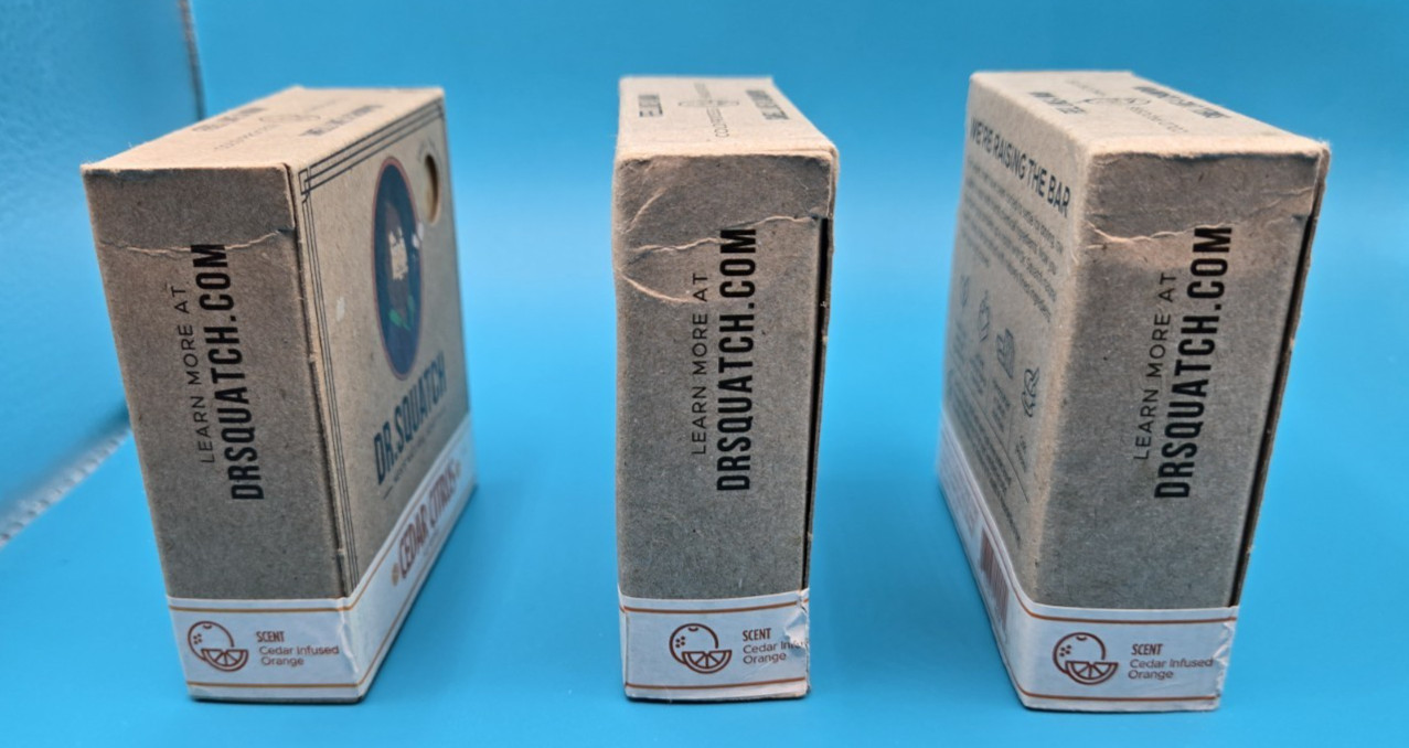Dr. Squatch Soap – OG Cedar Citrus Lot of Three (3) – brown boxes! HTF
