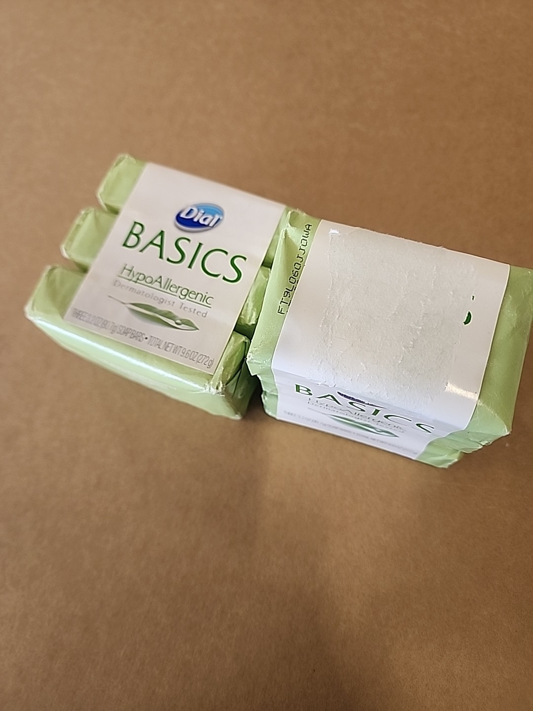 Dial Basics Bar Soap Hypoallergenic DISCONTINUED 6 Bars LOT Sealed (2x 3 PACKS)