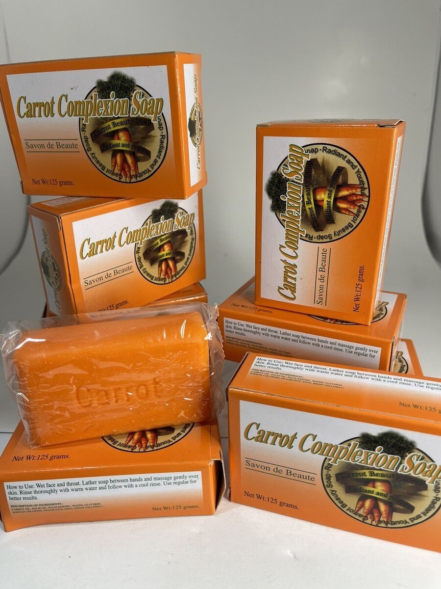 6-Pack CARROT COMPLEXION SOAP BEAUTY BAR 125g (each) BRAND NEW!