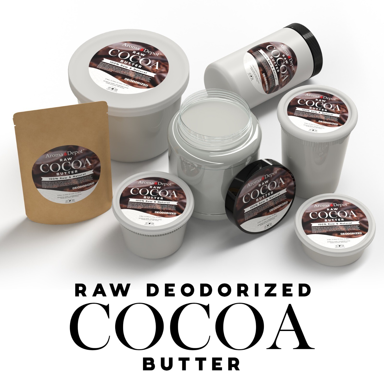 Shea Butter 8 oz. Cocoa Butter, Mango Butter, Kokum Butter Soap Paste 6 PACK