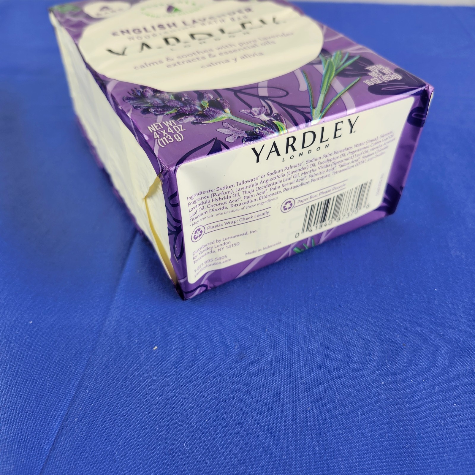 Pack OF 4 Sealed Yardley English Lavender Bar Soap Yardley London Bars 4.25 oz