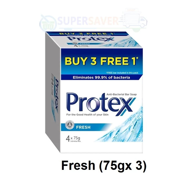 Protex Antibacterial Bar Bath Soap Daily Clean Protect Hygiene Family Use 4x75g