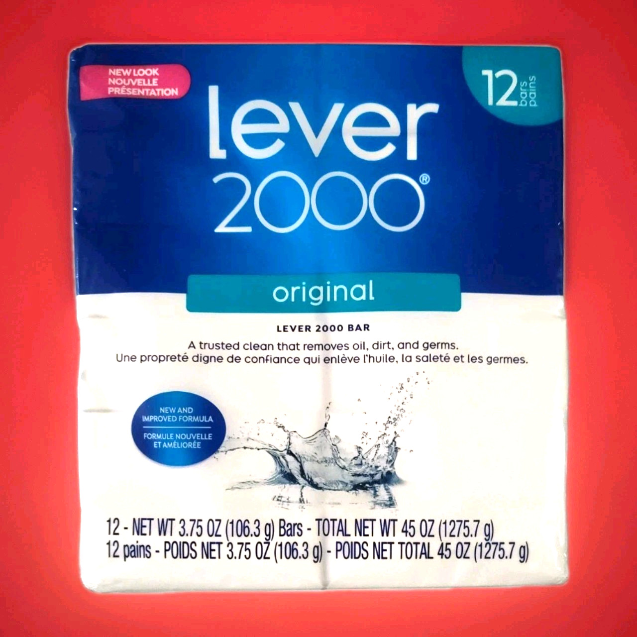 Lever 2000 Bar Soap Original Scent Refreshing Clean 12 Pack Individually Boxed