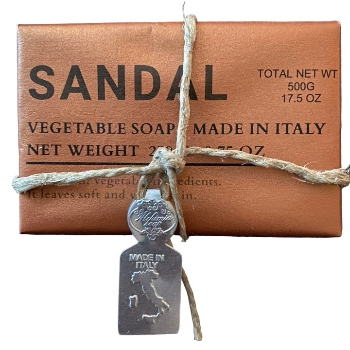 ALCHIMIA For Men SANDAL Vegetable Bar Soap 2 x 8.75 oz. Italy