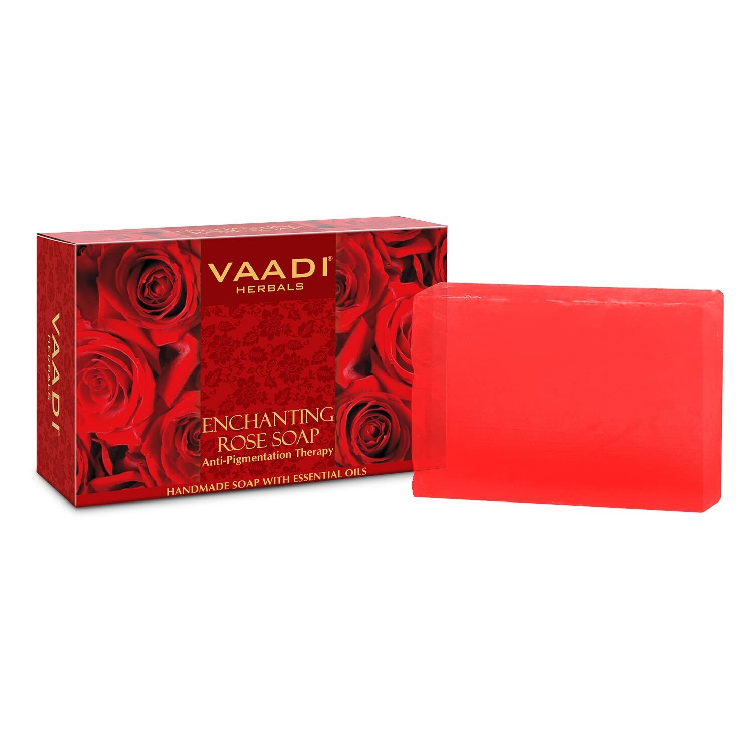 Vaadi Herbals Enchanting Rose Soap with Mulberry Extract 75g,
