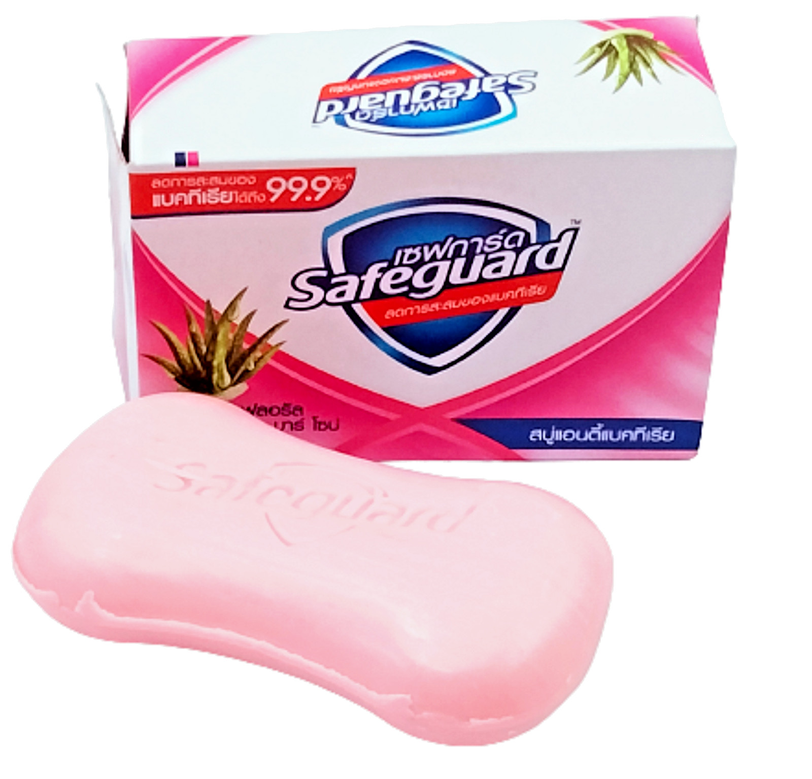 Safeguard Antibacterial Soap Floral Pink with Aloe Bar Soap 58 g* 4 pcs smell up