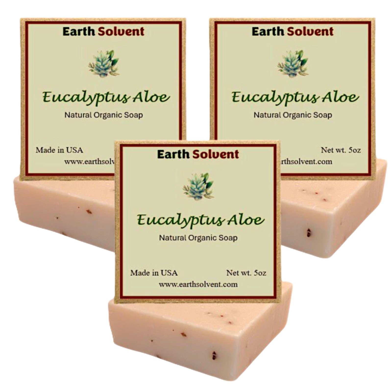All Natural Organic Bar Soaps Cold Process Soap Made in USA 5oz each Pack of 3