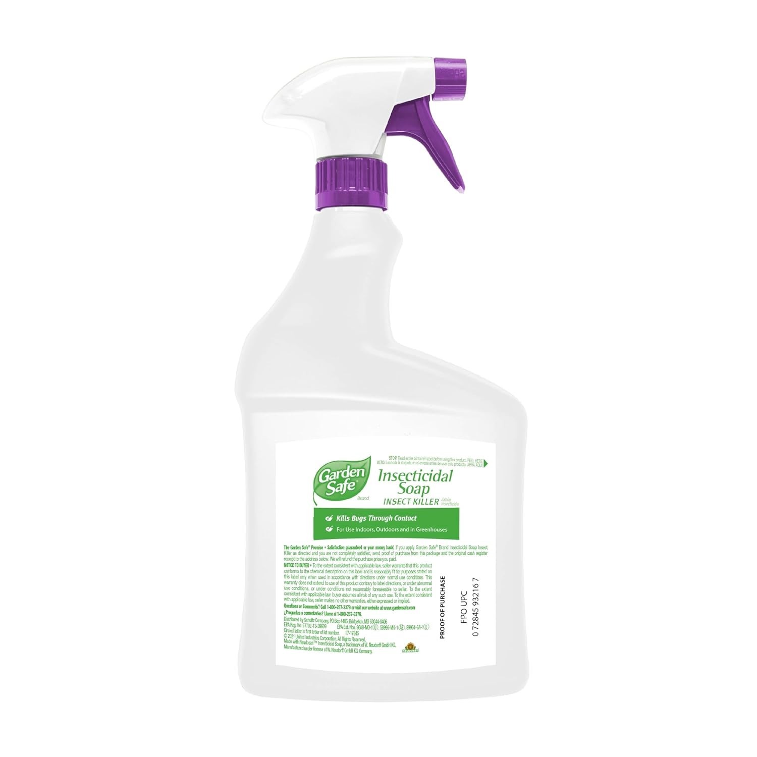 Insect Killer Soap 32 Oz for Organic Gardening Kills Aphids, Mites, Whiteflies