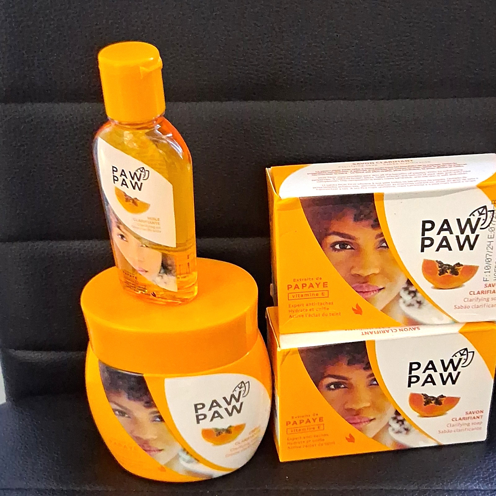 Paw Paw Papaya Vitamin E Clarifying Soap Bars 2 Pack Orange Rectangular