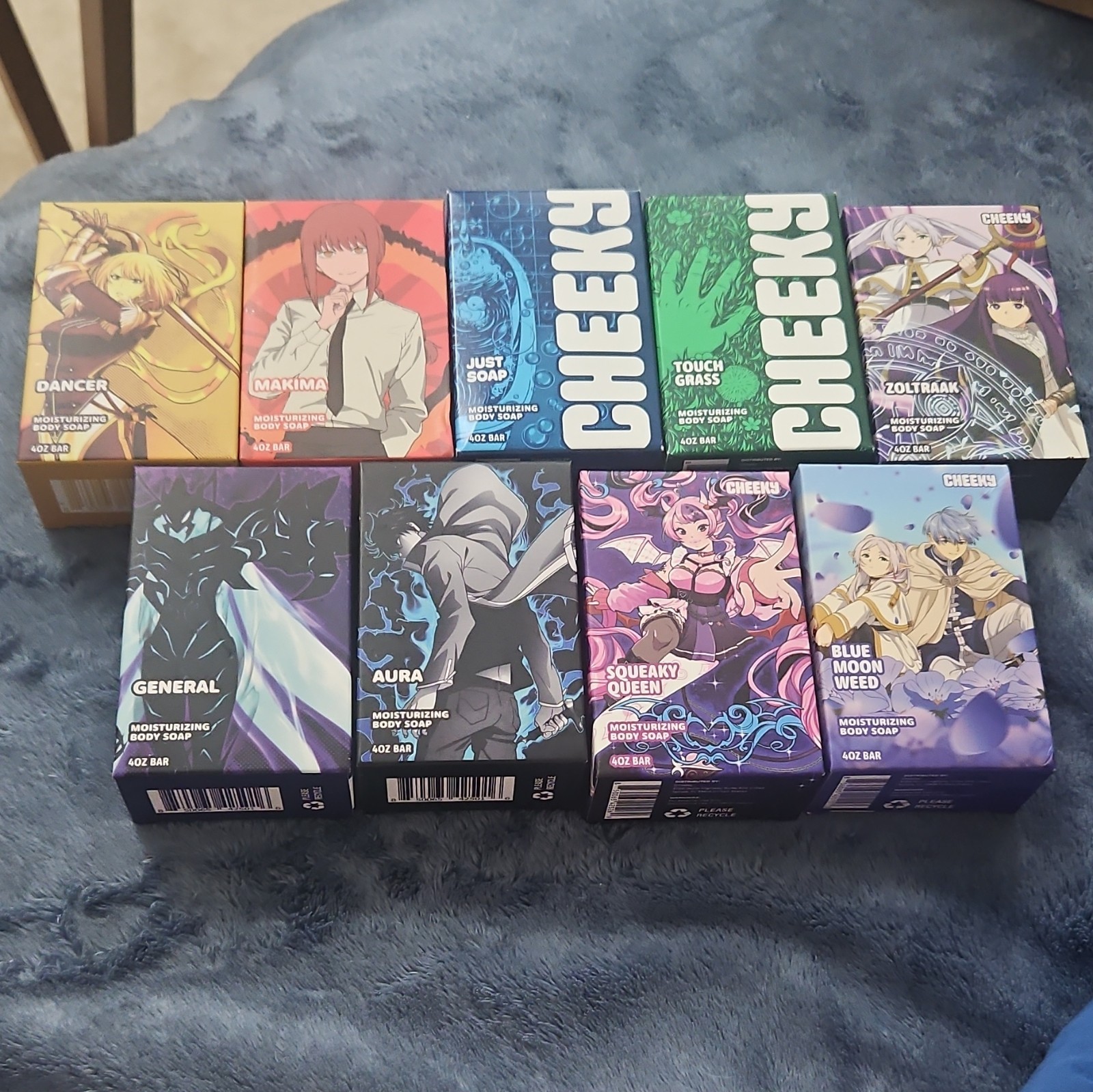 CHEEKY Crunchyroll Anime Body Soap Multipack 4 oz Bars All Natural