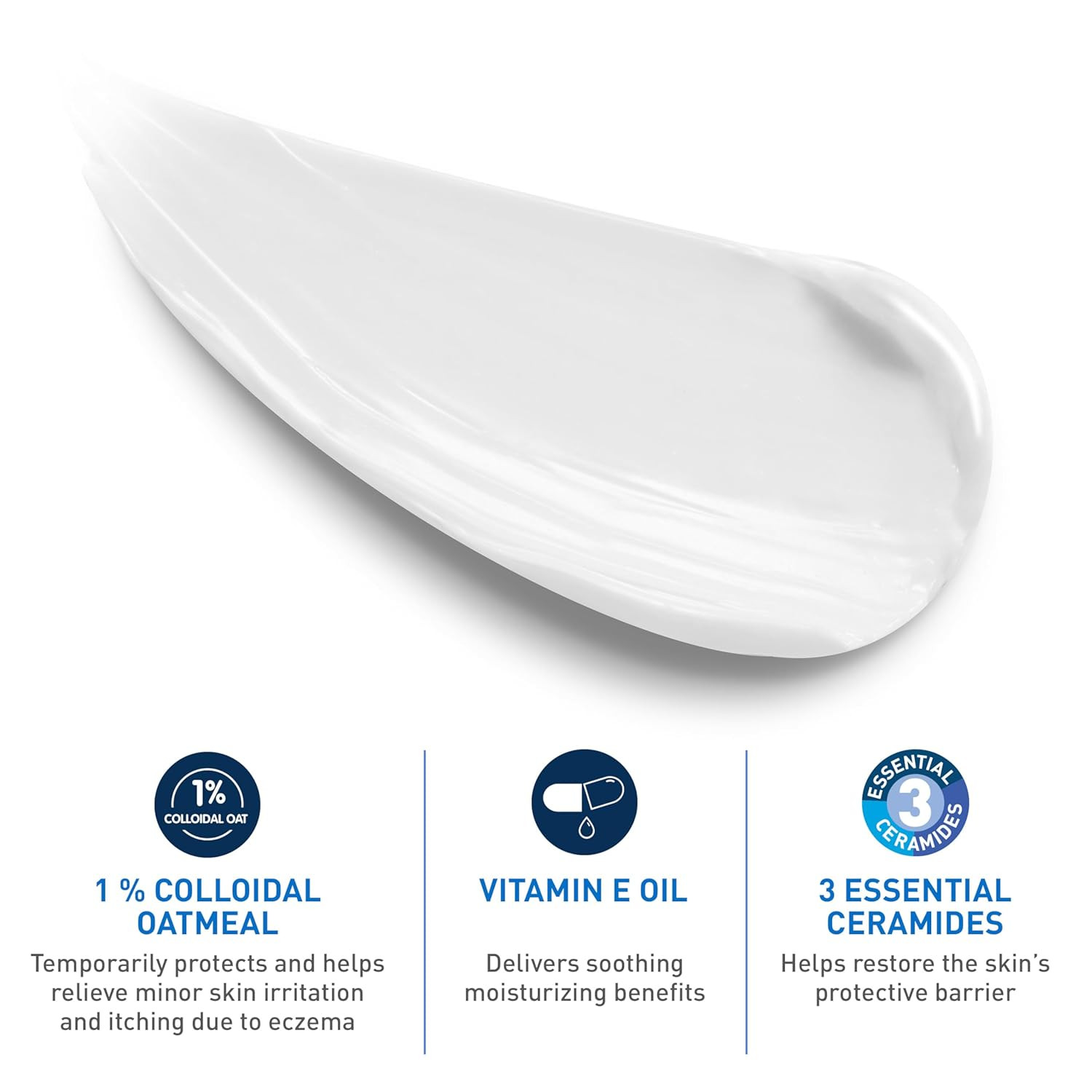 Cerave Baby Eczema Relief Cream, 1% Colloidal Oatmeal Cream with Vitamin E & Cer