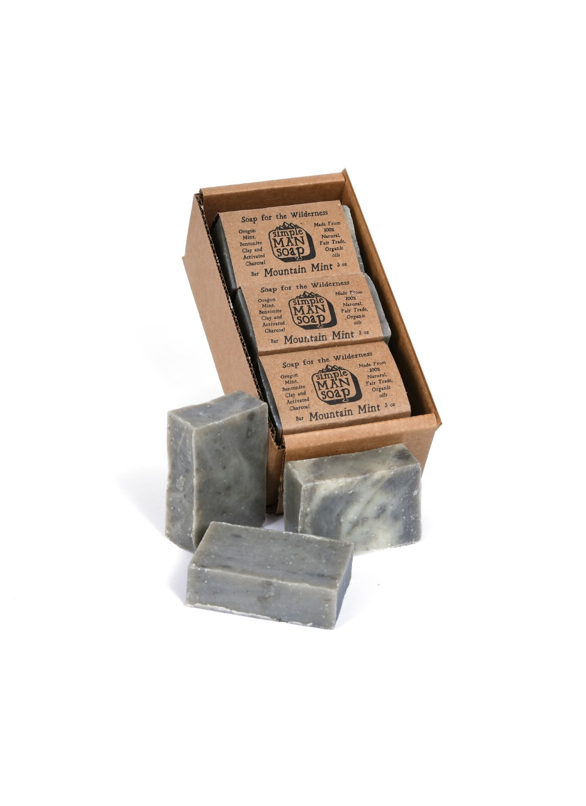 Organic Men’s Bar Soap, Pine Tar Oats Cedar Citrus Mint, Bath Soap by SimpleMan