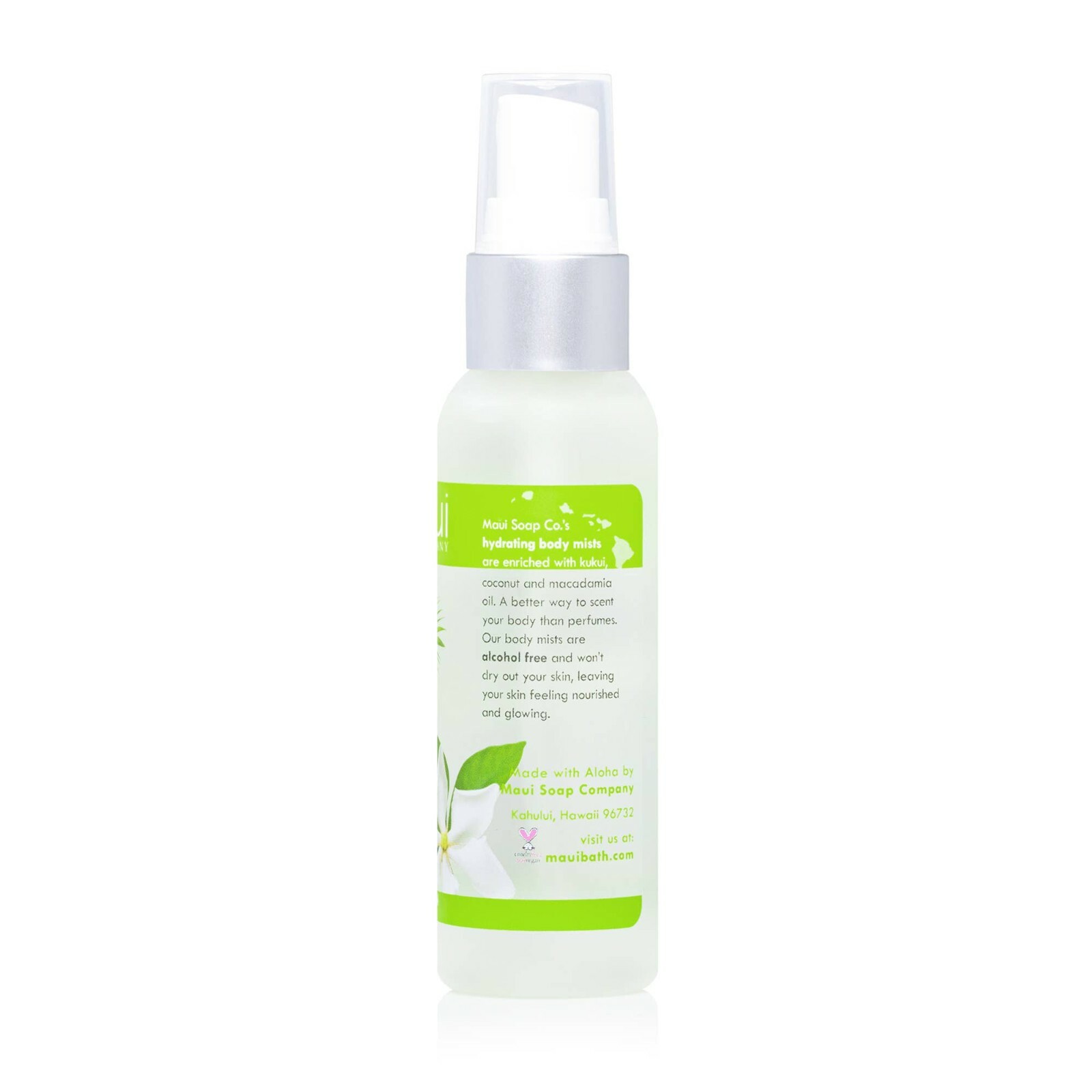 Maui Soap Co – Gardenia Hawaiian Body Mist – Alcohol-Free & Hydrating 2 Oz