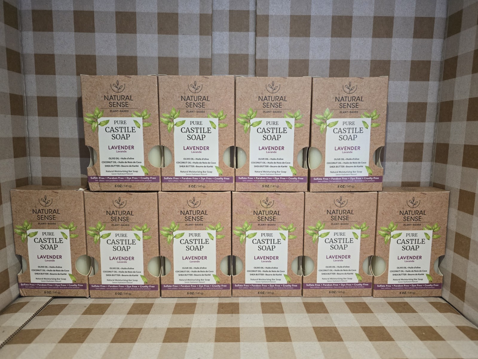 (10 PACK) Plant Based Pure & Lavender Bar Soap 5 Oz. New FREE SHIPPING