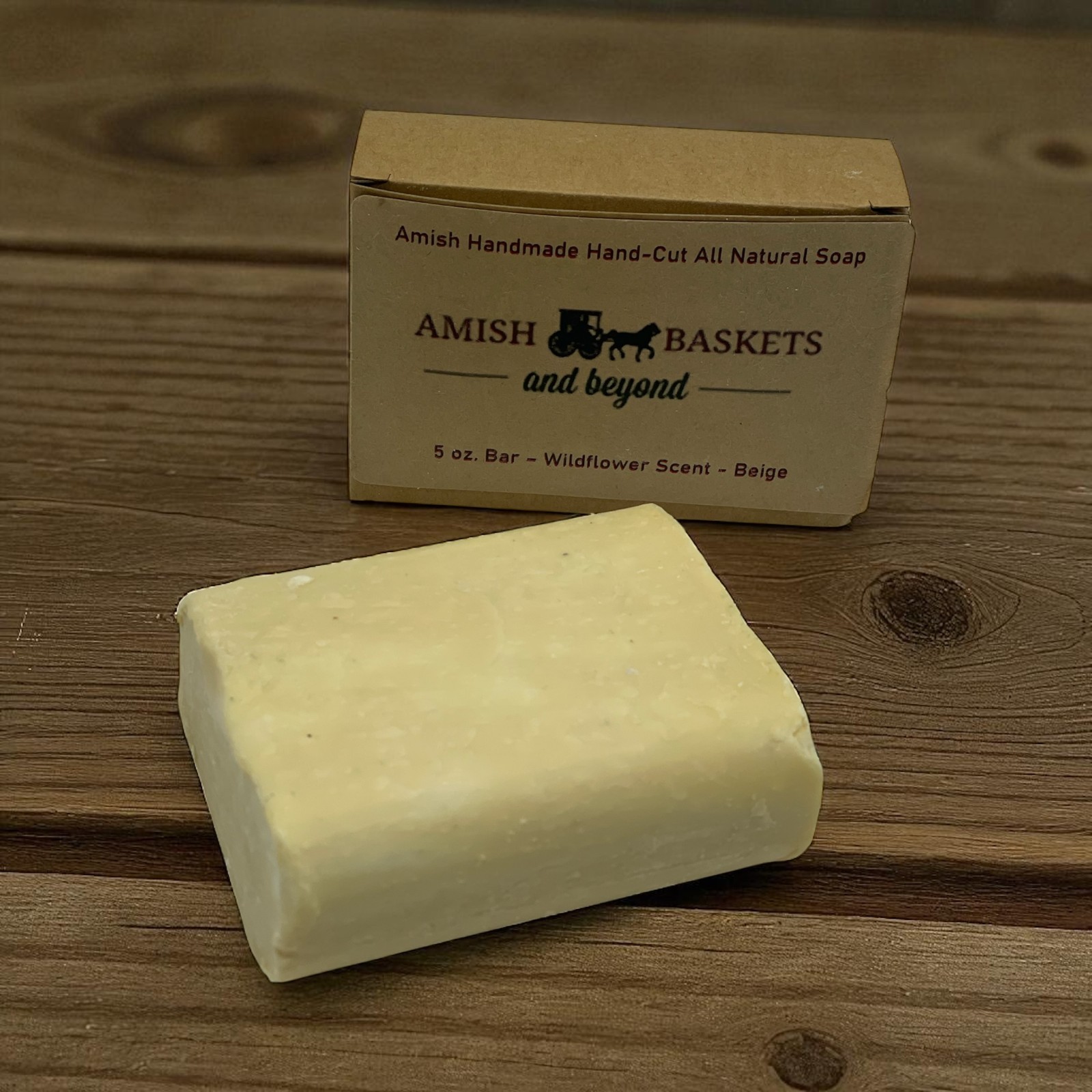 Amish Handmade Hand-Cut All-Natural Bar Soap – 5 oz – Bar