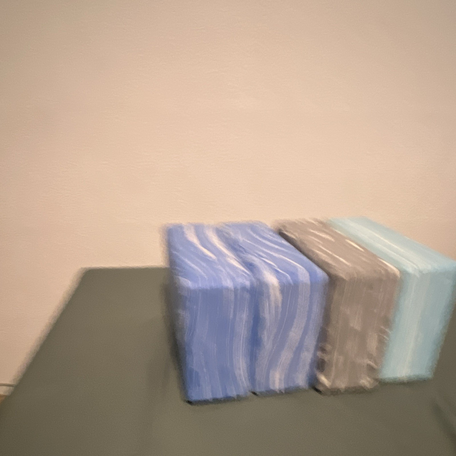 Lot of 4 Swirl Rectangular Body Bar Soaps for Body/Hands Blue Gray White