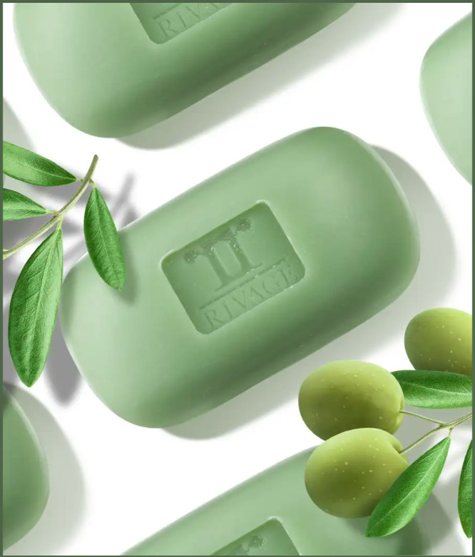 RIVAGE Olive Oil Soap with Dead Sea Minerals – Deeply Moisturizing & Natural Car