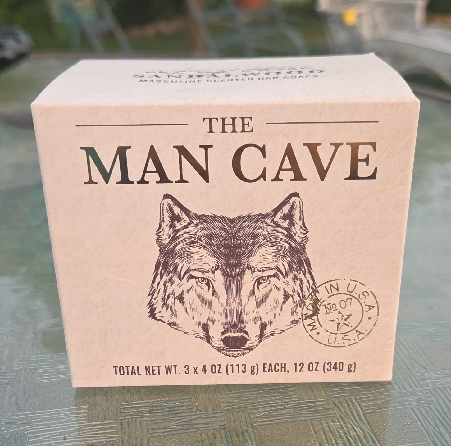 CST The Man Cave Sandalwood Moisturizing Bar Soap Set Cruelty-Free 3 x 4 oz