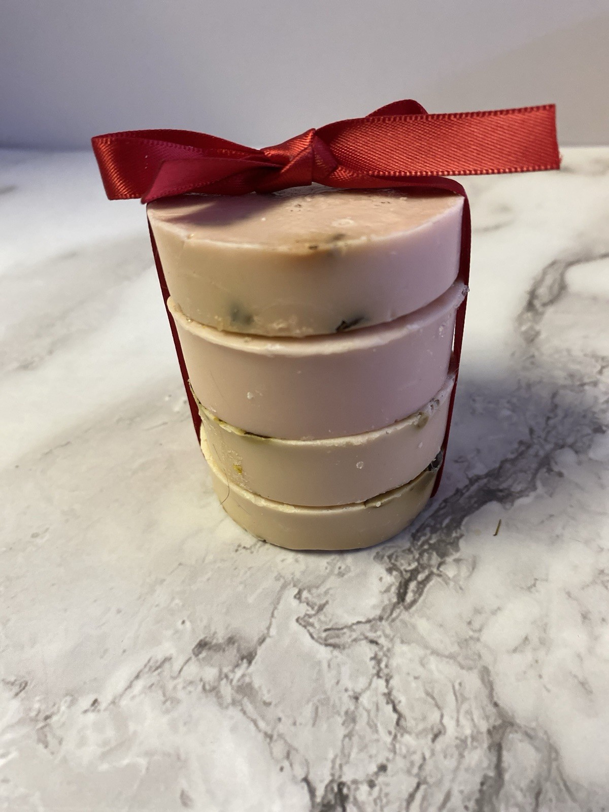 Handmade Botanical Soap Set of – 4 Round Bars, Natural Gift Set, Holiday Gift