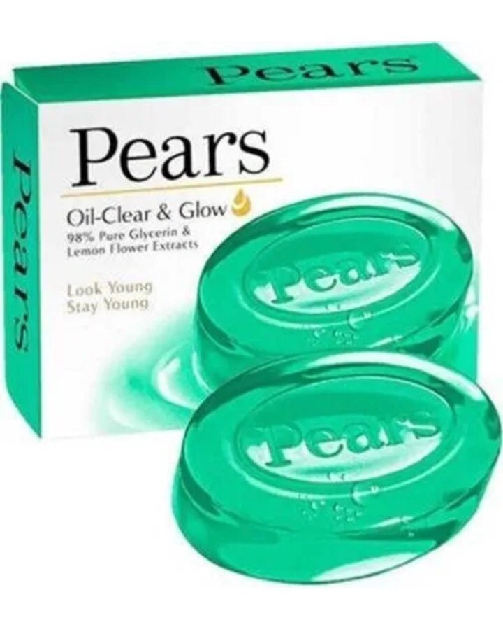 🆕️ PEARS (3.53 Oz.) Bar ●GLYCERIN & LEMON FLOWER EXTRACT● Oil-Clear Glow Bar🫧.