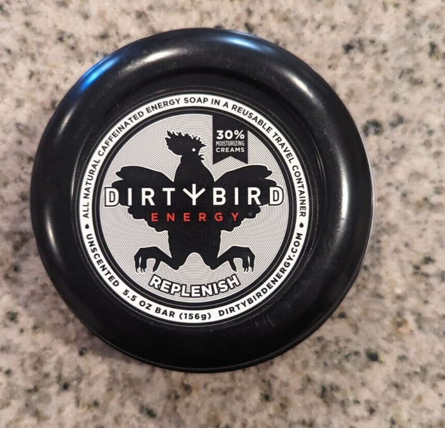 Dirty Bird Energy Replenish Caffeinated Soap UNSCENTED Dirtybird 5.5 oz bar