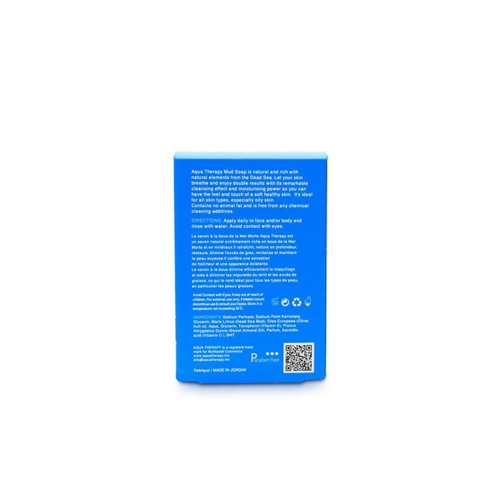 Aqua Therapy Dead Sea Mud Soap 100g – Natural Mineral Bar for Deep Cleansing…