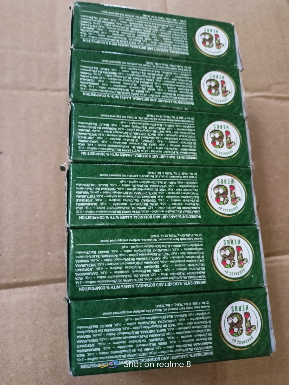 6*75 GR MEDIMIX AYURVEDIC 18- HERBS WITH NATURAL OILS BATH SOAP BAR F/S