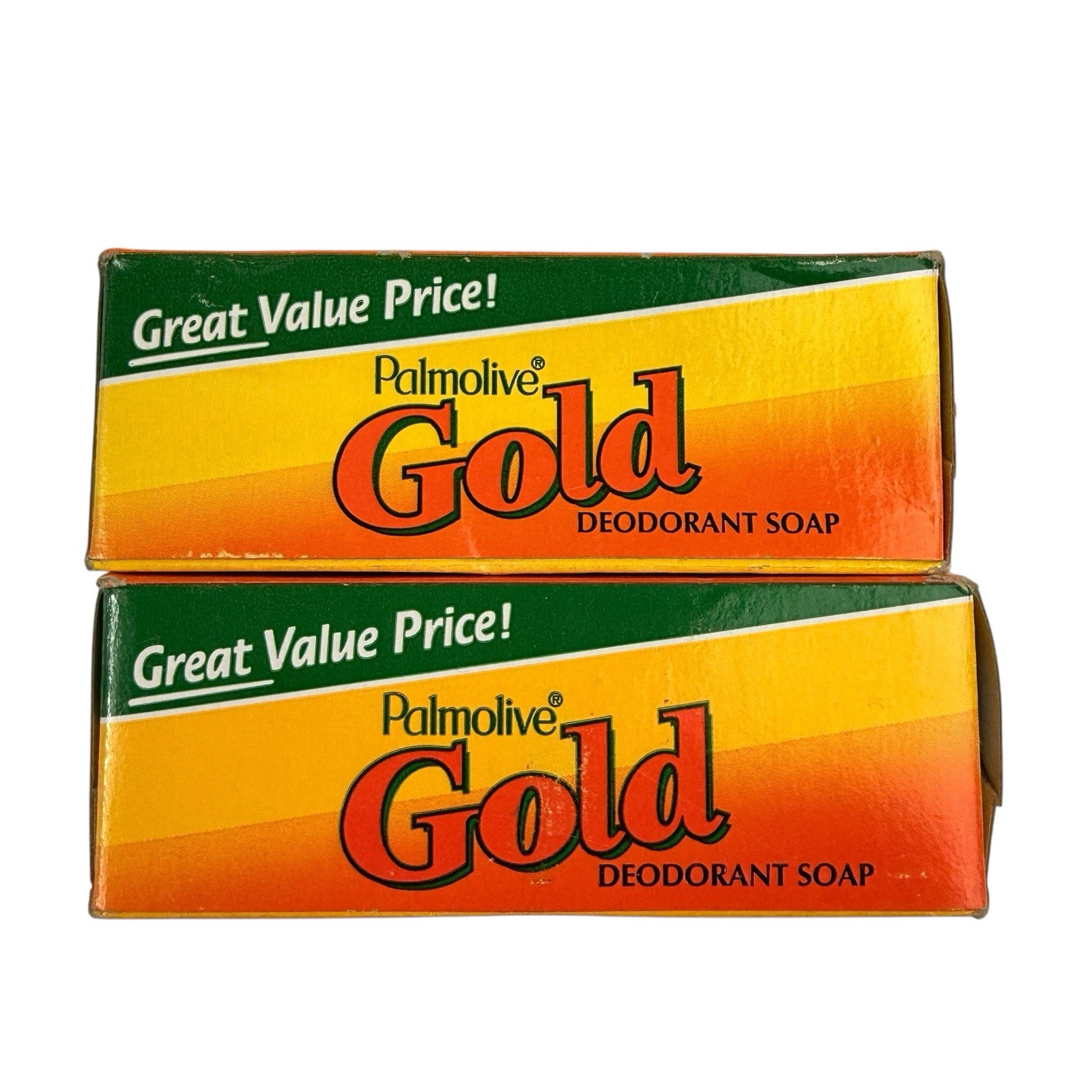 Vintage Palmolive Gold Deodorant Soap Bars 4.5 oz Each 2 Pack Movie Prop New