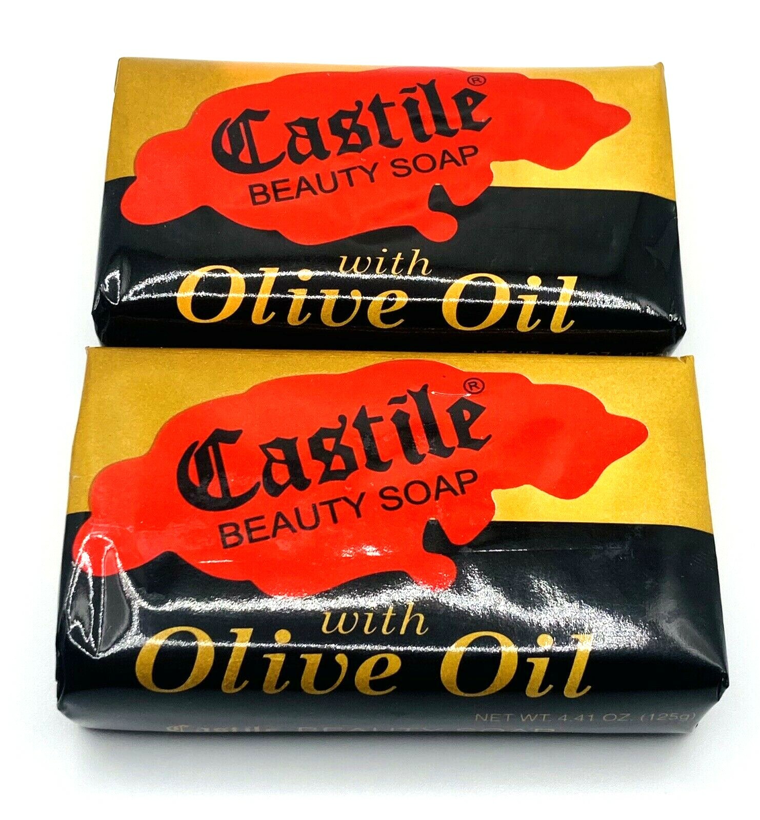 2x Castile Olive Oil Beauty Soap Bars Gentle Daily Cleansing Care, 3.5 oz