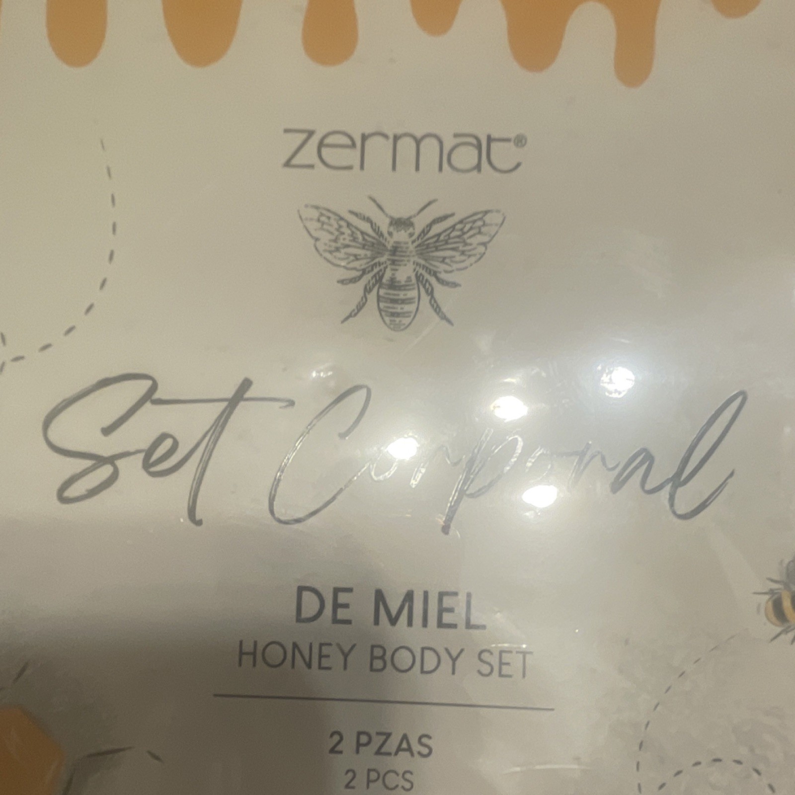 Zermat Honey Body Bar Soap Set 2 Pieces for Women Yellow White Honeycomb Scent