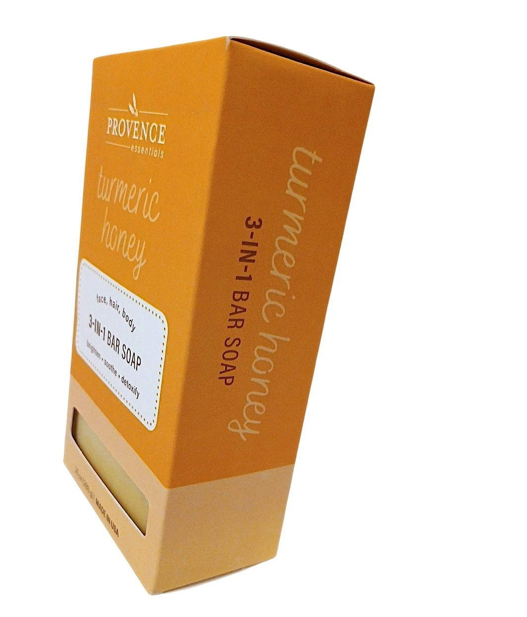 Provence Turmeric Honey Moisturize Bar Soap 10oz Body Face Hands Organic Detox