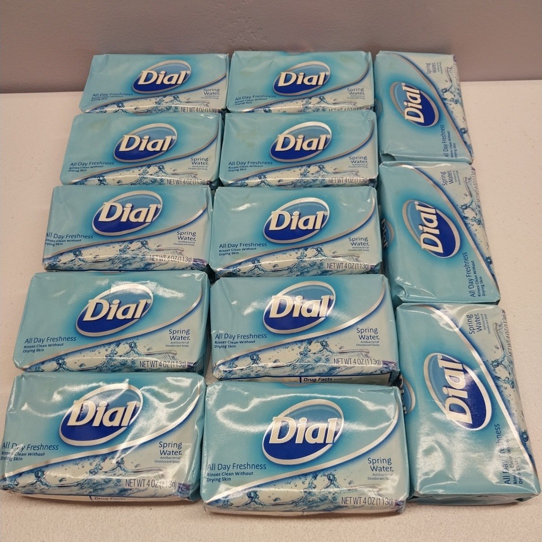 Dial Spring Water Antibacterial Bar Soap Lot 13 Sealed 4 Oz Discontinued Formula
