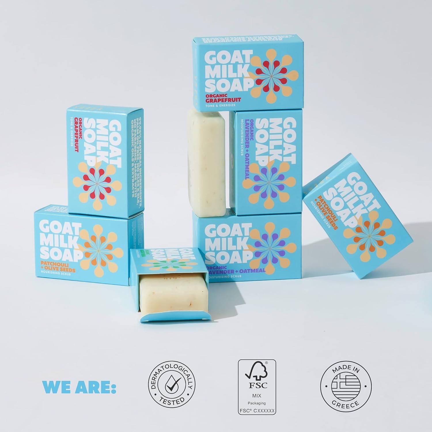 Luxury Goat Milk Soap Bar Collection – 8 Luxurious 3.5 oz Bars | Eco-Friendly