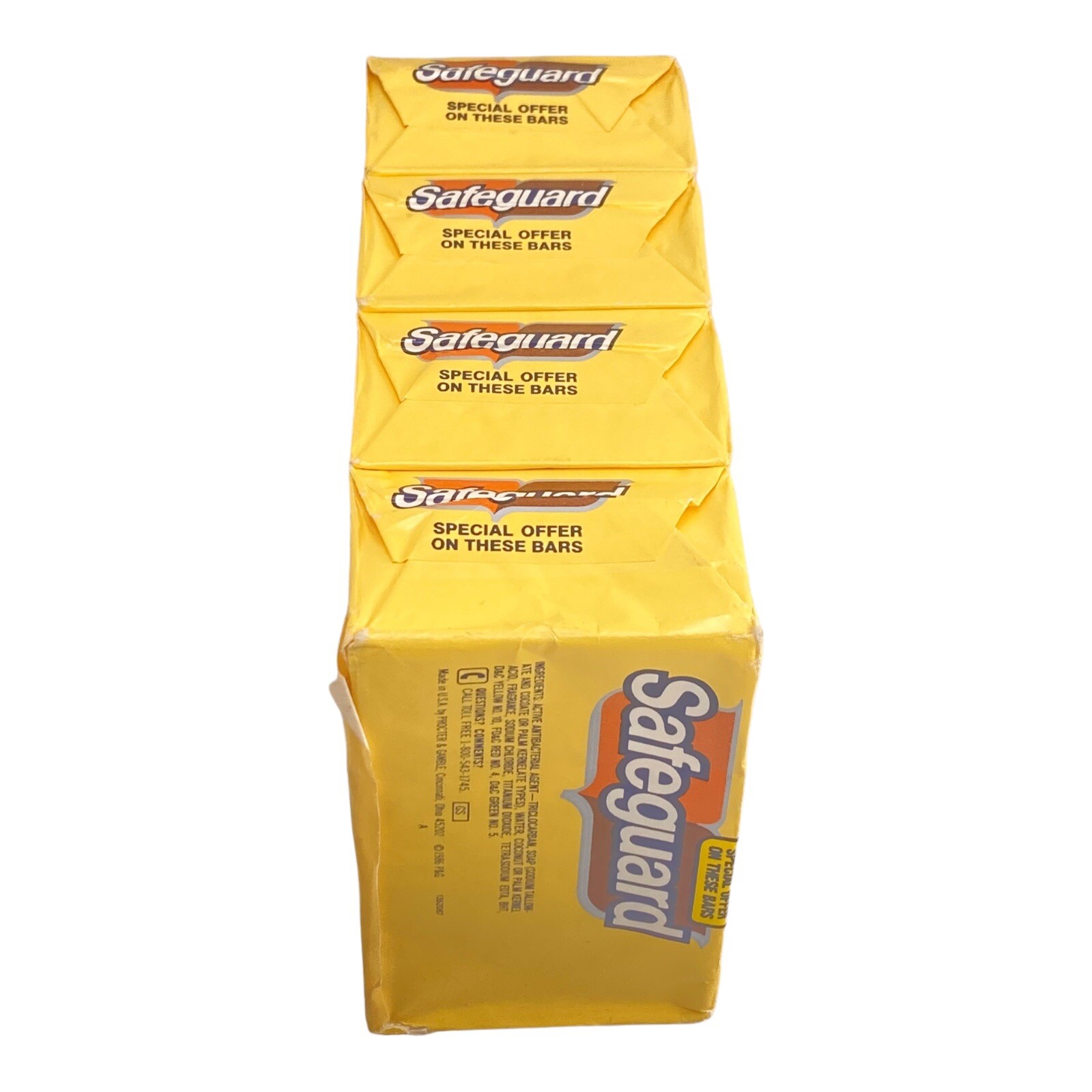 4 Vtg. bars Of Safeguard White deodorant soap 5 Oz Each/bath size,Anti-Bacteria