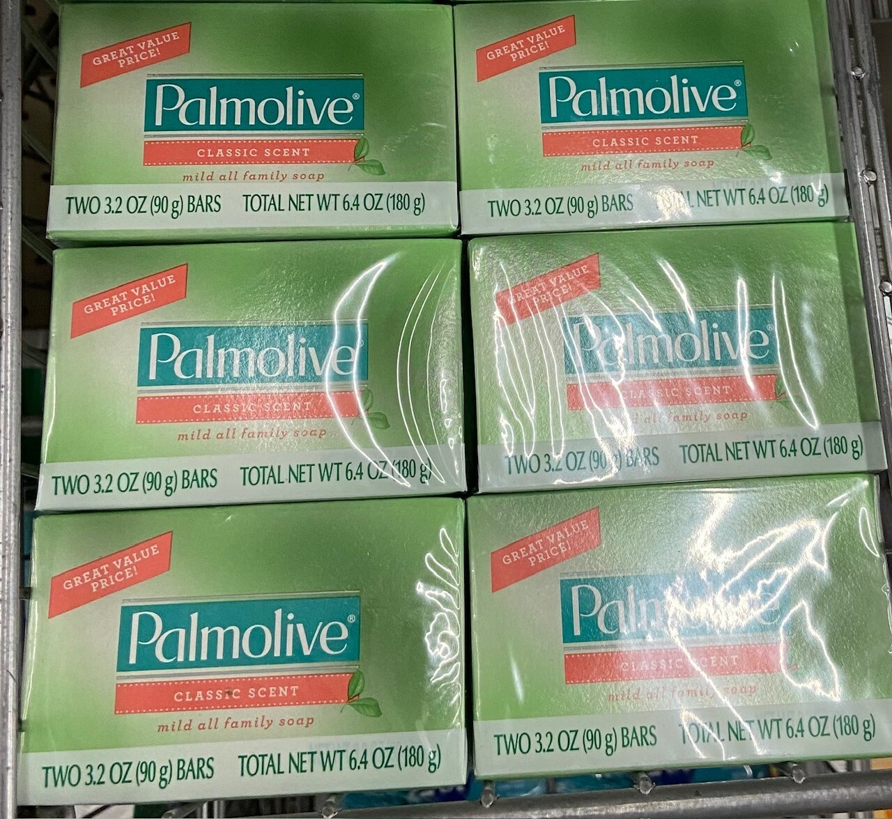 Lot of 12 Palmolive Mild Soap Classic Scent 3.2 Oz Bars (6 Pack)