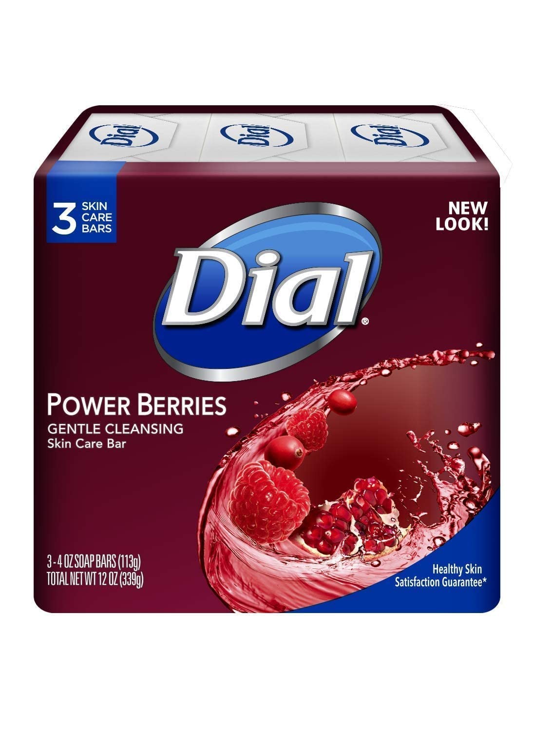 Glycerin Soap Bars with Power Berries, Raspberry, Pomegranate, Cranberry, 12 Oz