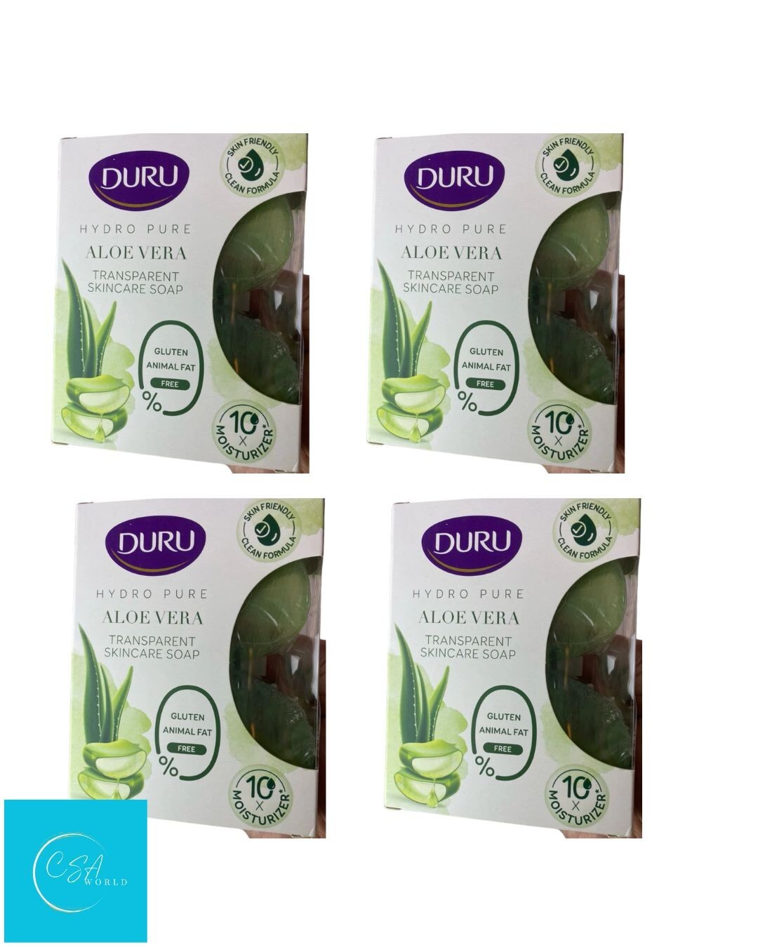 Duru Aloe Vera Glycerin Bar Soap (135GX2BAR )x 4 packs