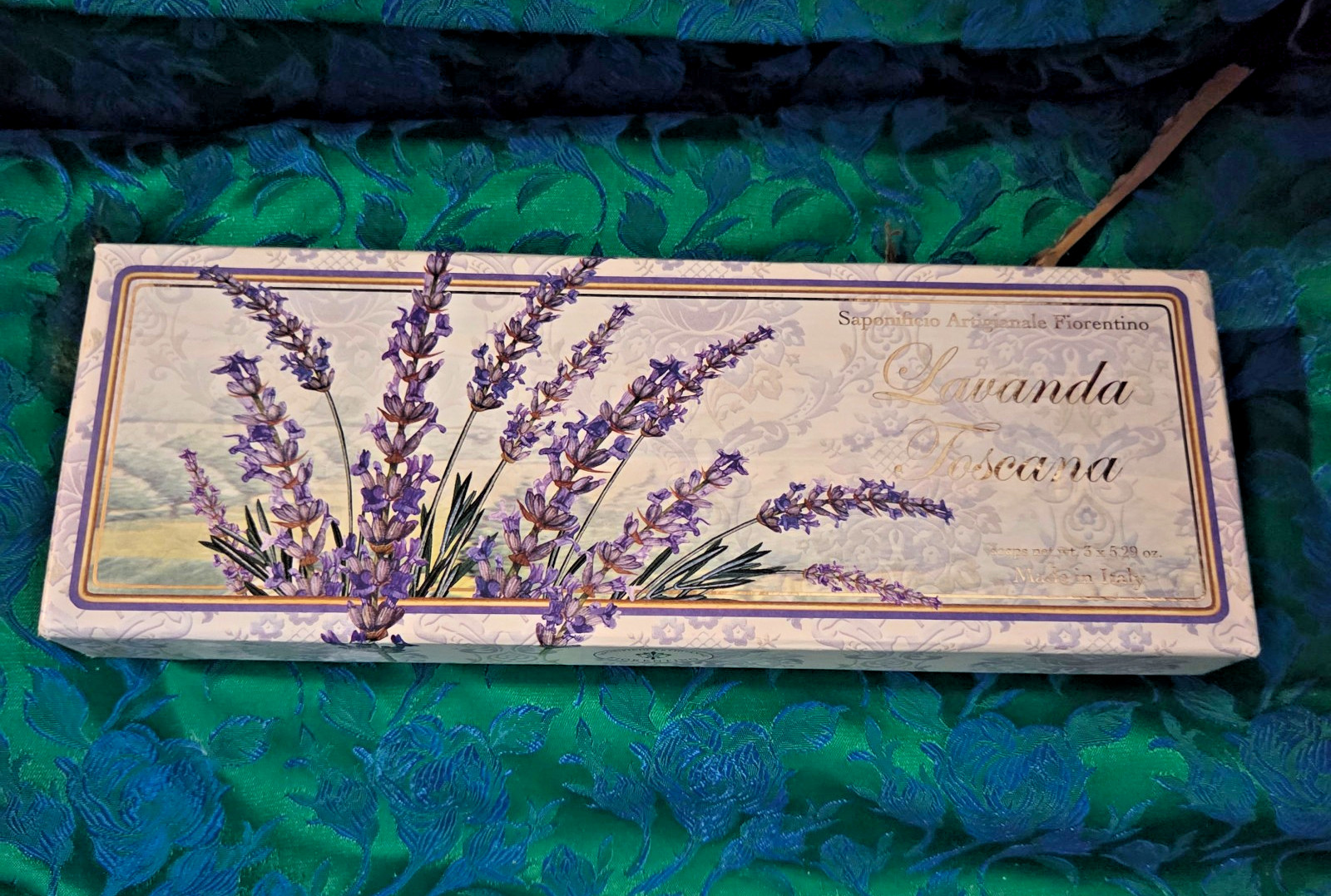 Lavanda Toscana Set of 3 Bars x 5.29 oz Sealed Box Fiorentino